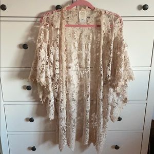 Dreamy Floral Lace Kimono